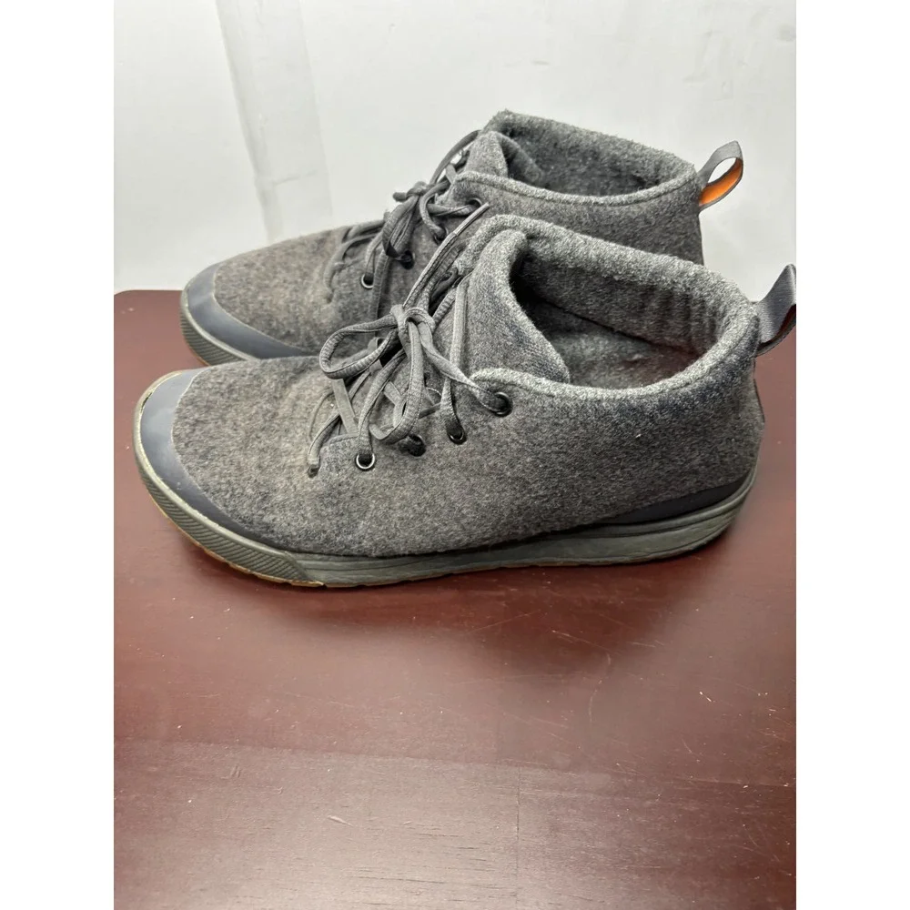 Grundens Deck Boss Ankle‎ Boots Mens 10 Gray Wool Felt Chukka 210135 60027025